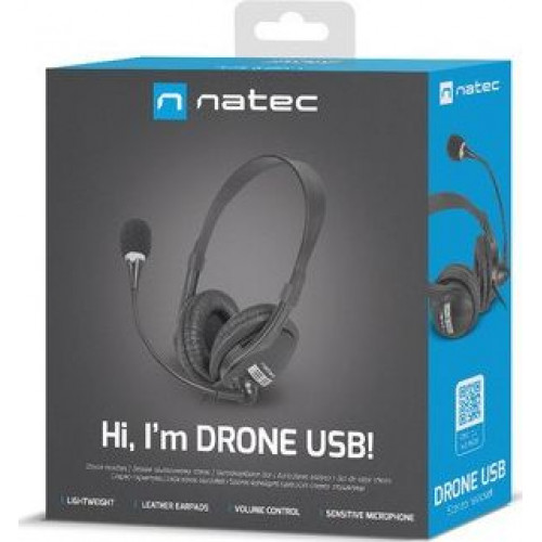 Cuffie Natec Drone USB con Microfono